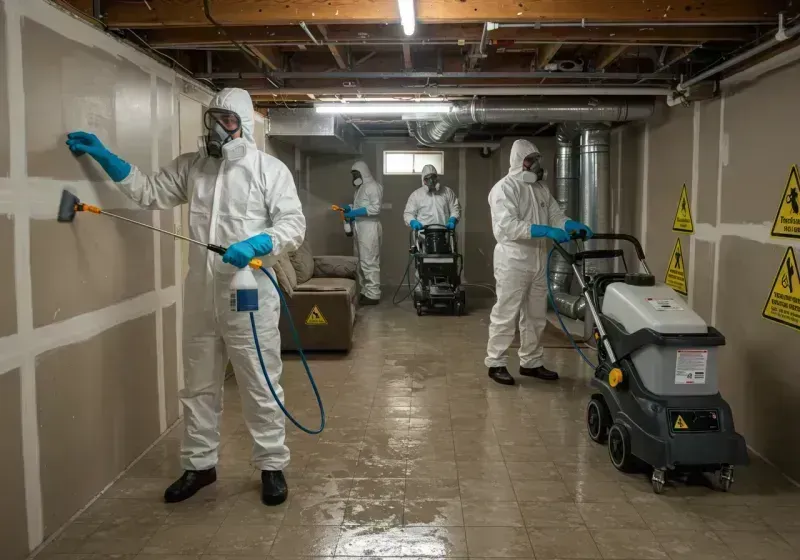 Basement Moisture Removal and Structural Drying process in Mineral County, WV